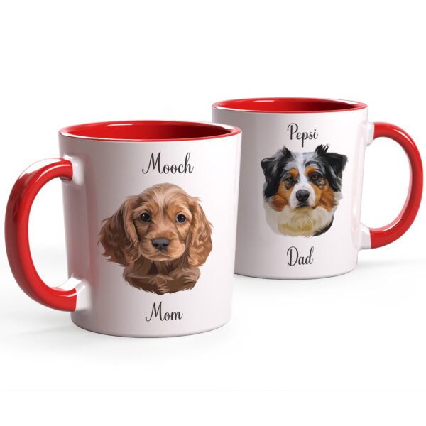Custom Dog Mug + Name, Hand Drawn Dog breed Mug, Dog loss Coffee Cup, Personalized Dog Mugs for Mom/Dad, Christmas Gift For Pet Parents