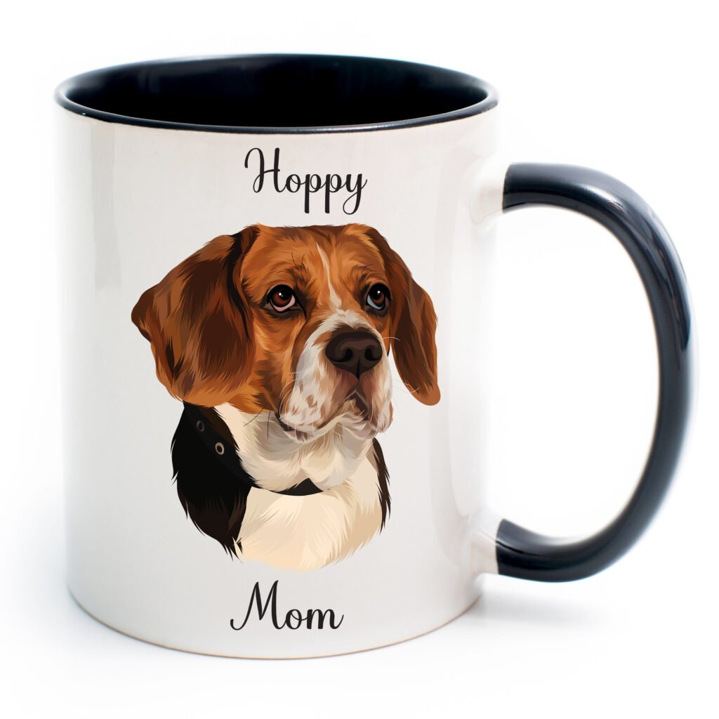 Custom Dog Mug + Name, Hand Drawn Dog breed Mug, Dog loss Coffee Cup, Personalized Dog Mugs for Mom/Dad, Christmas Gift For Pet Parents