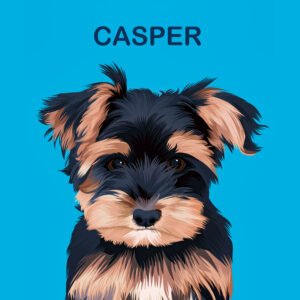 Custom pet portrait | Personalized dog and cat portrait from photo | Cartoon Pet Portrait perfect dog mom gift | Mother's day gift for Cat