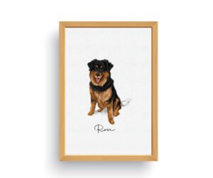 Mini custom watercolor pet portrait | personalized dog portrait from photo | watercolor tiny painting | Miniature painting | watercolor art