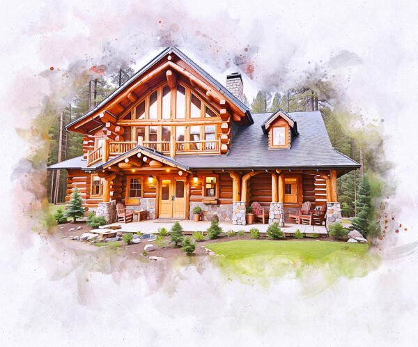 home painting, realtor gift, house print, housewarming gift, house painting, watercolor painting, custom painting, housewarming gift, watercolor art, custom portrait, New house portrait, Unique Home Portrait, Realtor Closing Gift - by furrbe.co