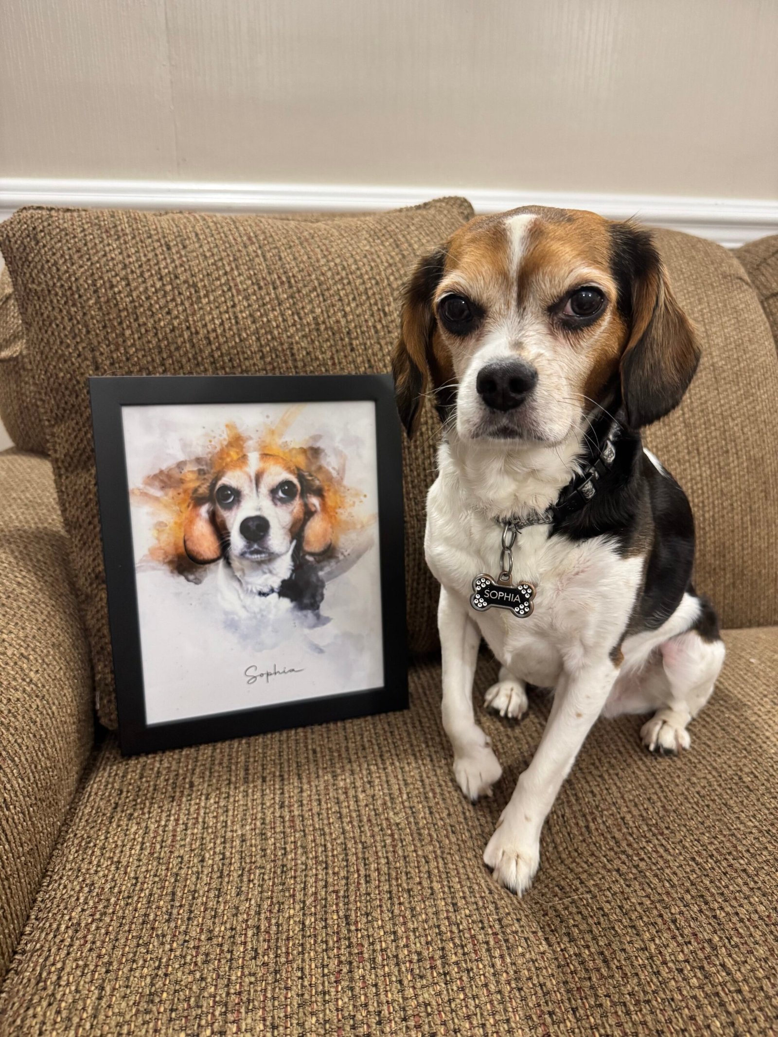 Watercolor Pet Portrait from Photo to Personalized gift for her girlfriend, mom, custom Dog Portrait Cat Portrait, Unique Mother's day gift