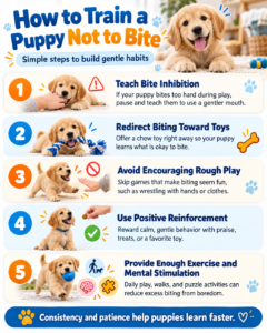 how to train a puppy not to bite